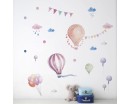 Hot Air Balloon Wall Stickers, Cute Cartoon Kindergarten Classroom Wall Decoration 